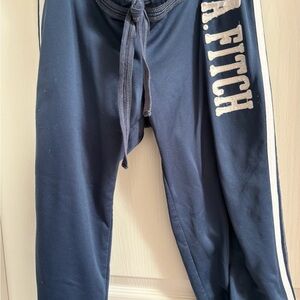 Abercrombie & Fitch Unisex Adult Medium Blue Capri Joggers
